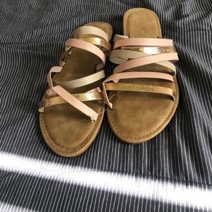 Brown Strappy Sandals, Never Worn!